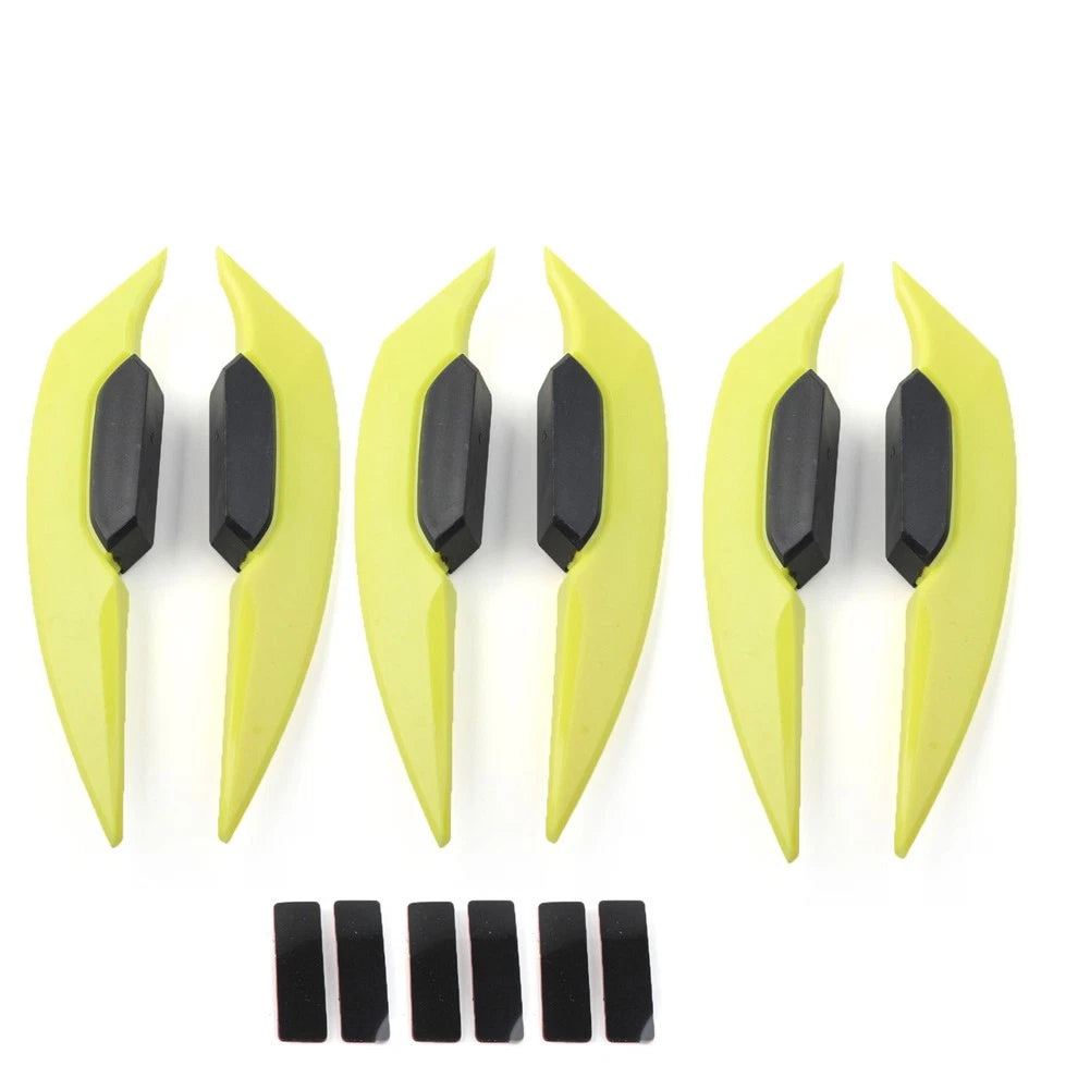Yellow Fairing Winglets Side Spoiler Deflector Air Wings for Motorcycle