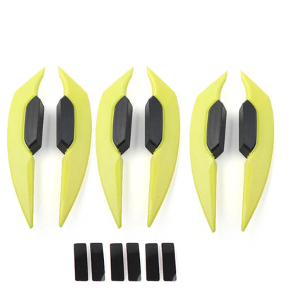 Yellow Fairing Winglets Side Spoiler Deflector Air Wings for Motorcycle