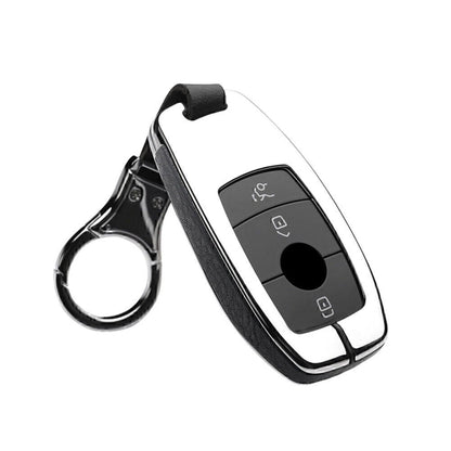 Leather Car Key Case Cover for Mercedes Benz W202 E300 W210 (2017)