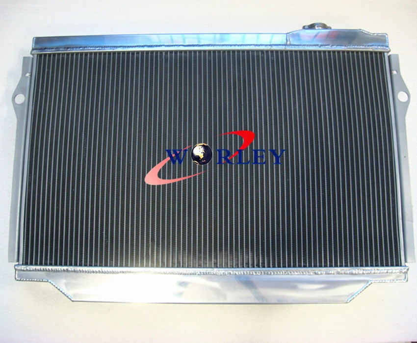 Aluminum Radiator + Black Hose for Toyota Landcruiser HZJ80 HDJ80 (90-98)