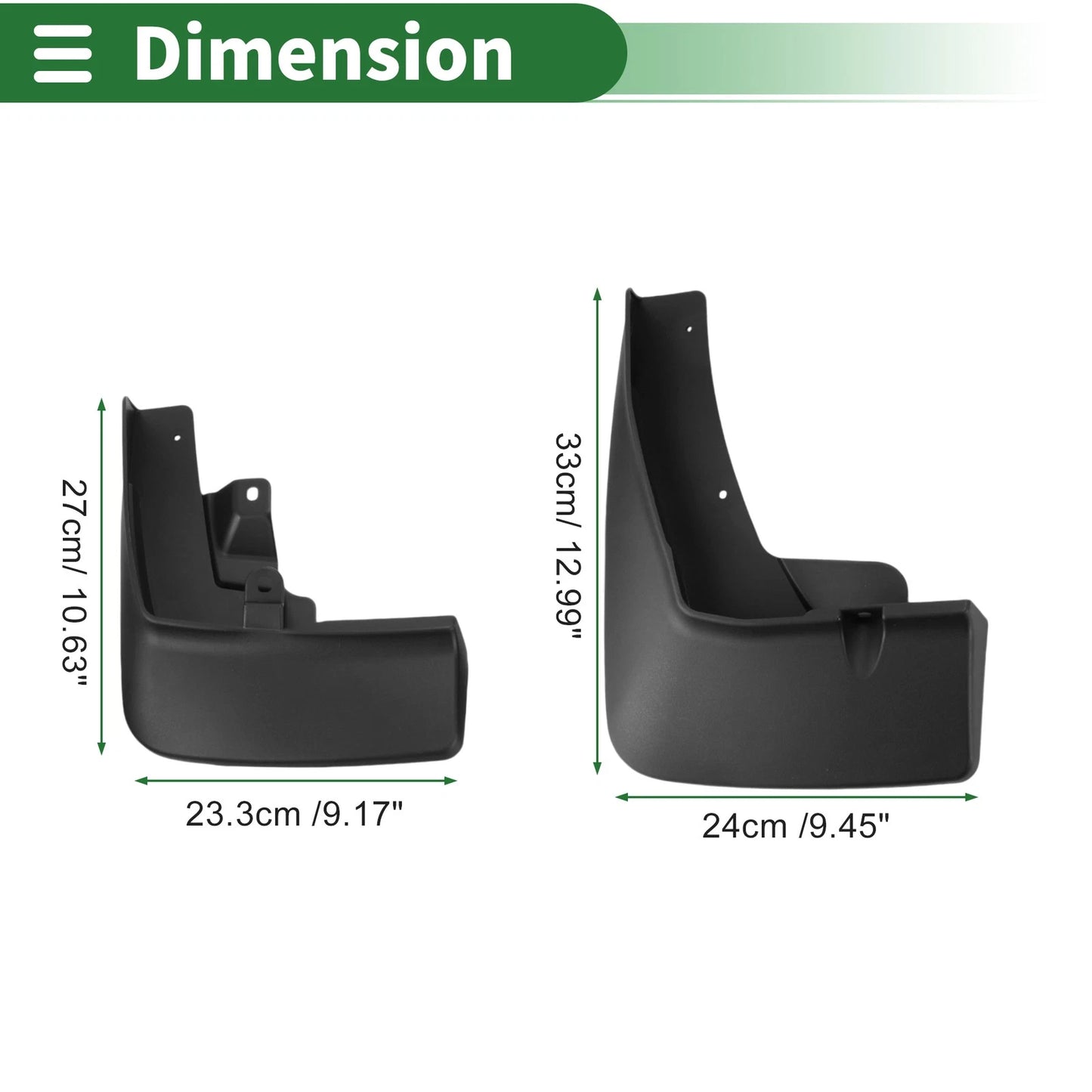 Mud Flaps Splash Guards for Ford Edge L 2023 with Mount Accessories