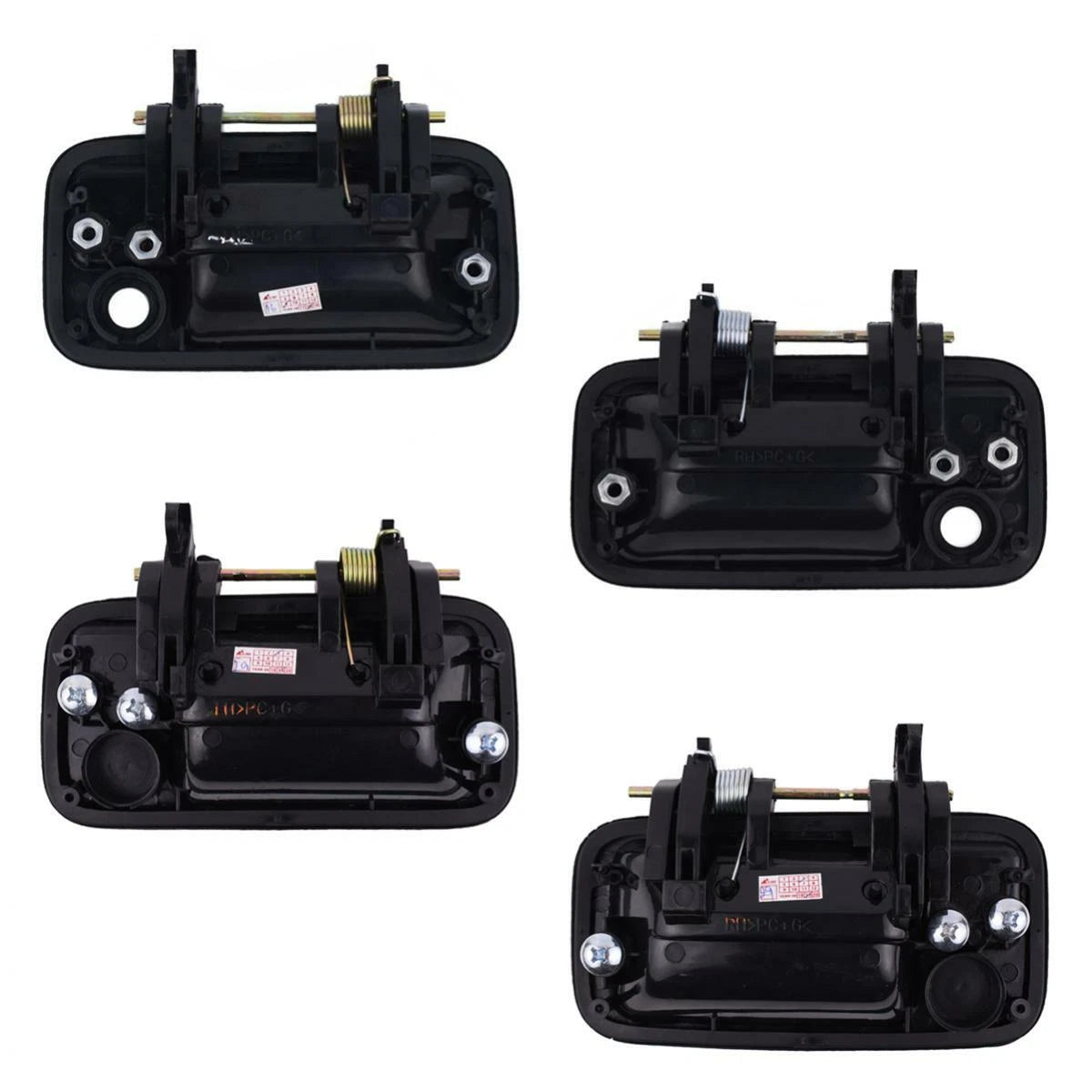 4x Outer Door Handle Black Fits Isuzu TFR 4 Door Holden Rodeo UTE Truck 1989-02