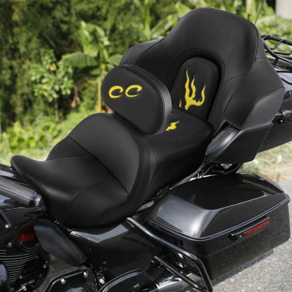 Driver Passenger Seat & Backrests for Harley Touring CVO Road Glide (2014-2023)