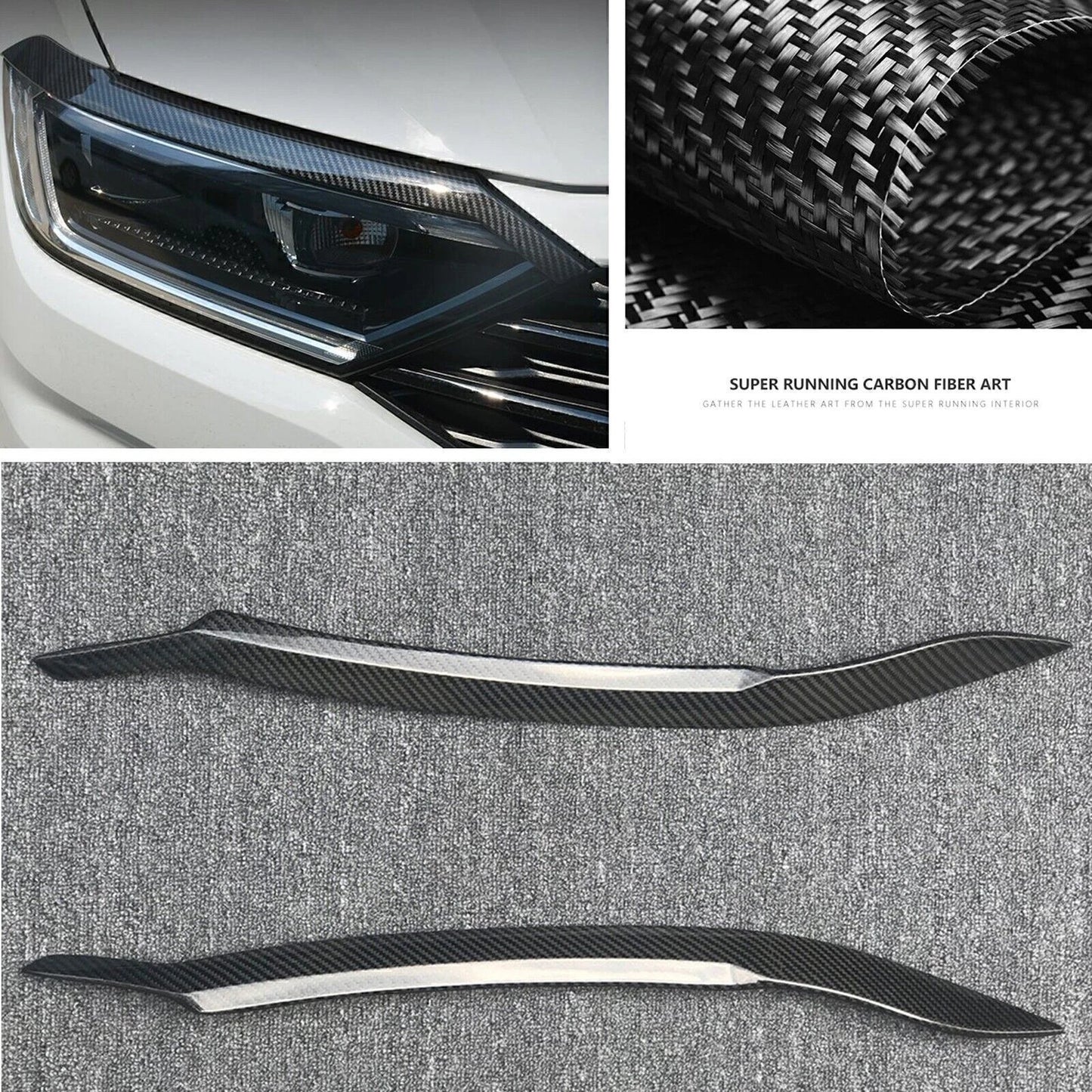Headlight Eyelid Cover Trim for 2019-2021 VW Jetta Mk7 (2019-2021)