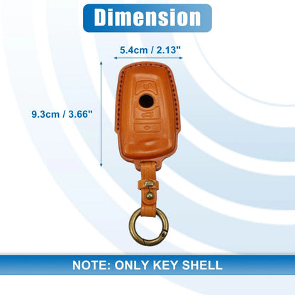 Car Remote Key Fob Case Cover 4 Button Protector Faux Leather for BMW