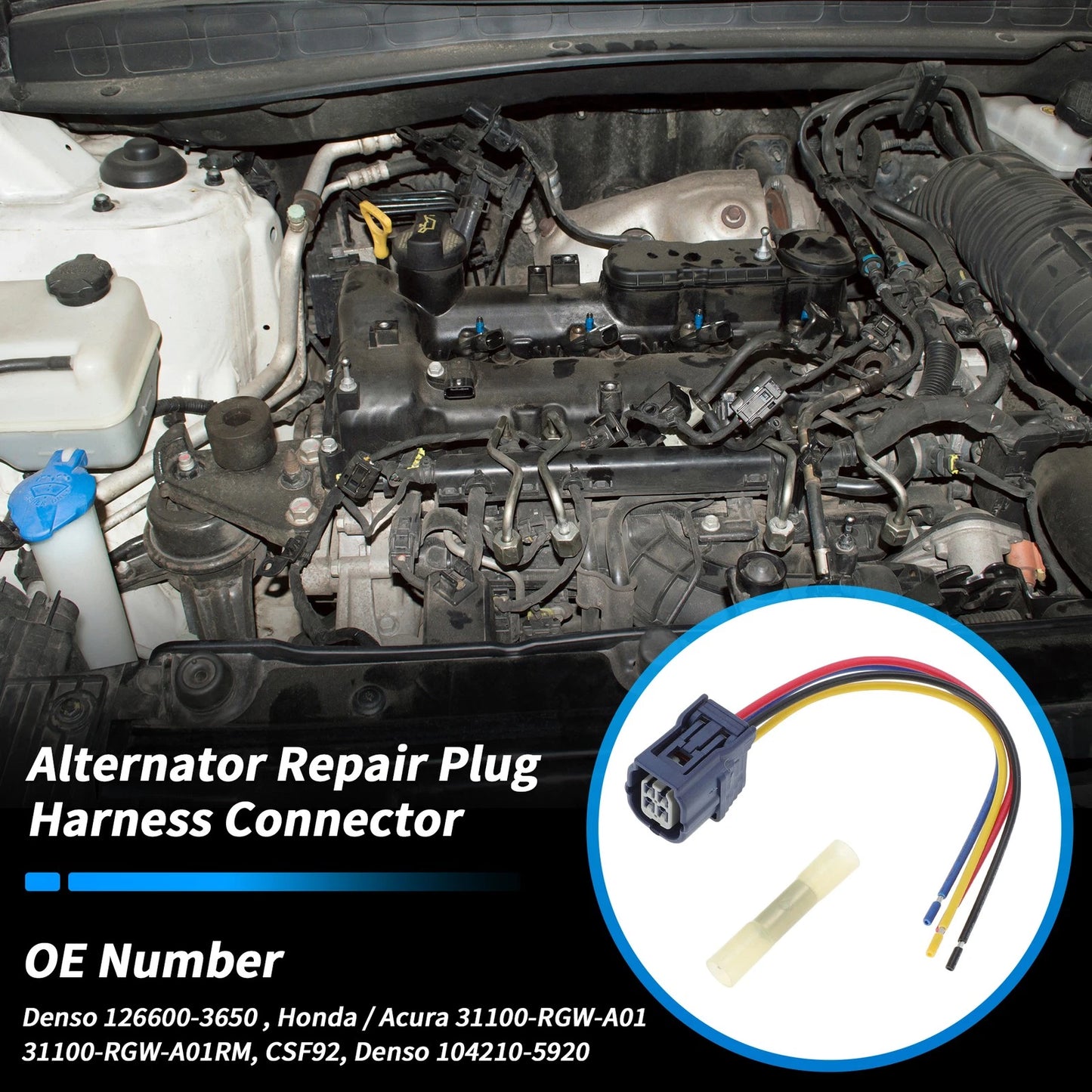 Alternator Repair Plug Harness Connector for Honda Pilot (2009-2011)