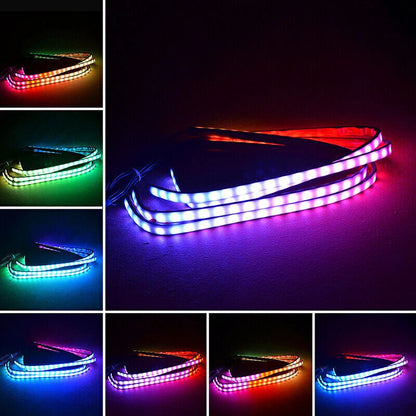 4 x 5050 RGB LED Knight Rider Strip Lights for Universal Vehicles