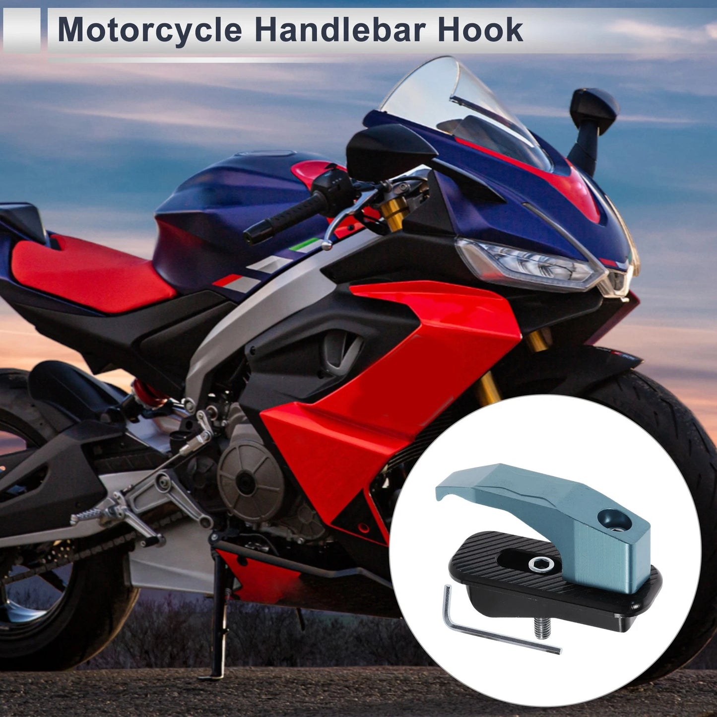 Rectangle Aluminum Alloy Motorcycle Hanging Hook / 1 Set / for Make Model