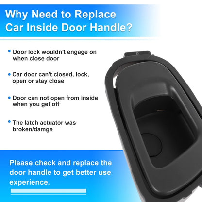 Rear Right Passenger Side Interior Door Handle for Chevrolet Spark