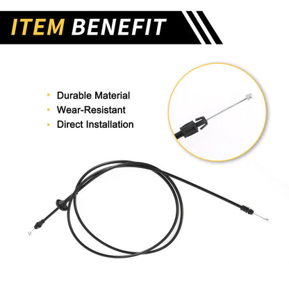 Hood Latch Release Cable for Ford F-250 F-350 F-450 Super Duty (2011-2016)
