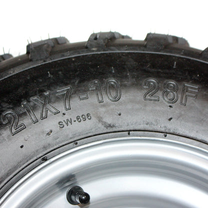 10" Front Wheel Rim Tire for 200cc 250cc Quad Dirt Bike ATV Buggy
