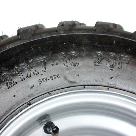 10" Front Wheel Rim Tire for 200cc 250cc Quad Dirt Bike ATV Buggy