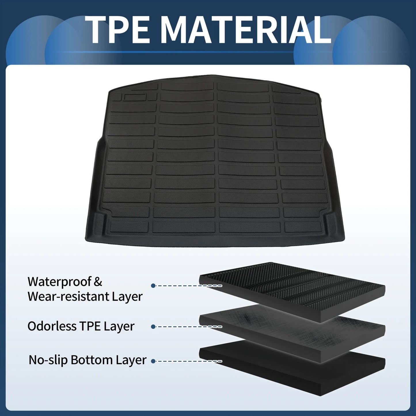 Trunk Mat TPE Cargo Liner for Chevrolet Trailblazer AWD (2021-2025)