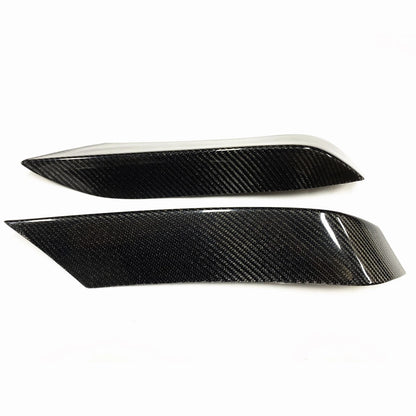2 x Carbon Fiber Front Bumper Side Splitters for BMW F80 M3 F82 F83 (2012-2019)