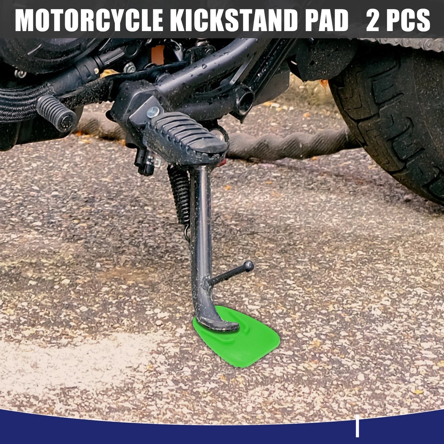 Kickstand Pad Support Plate 2 x Side Stand Extension for Motorcycle