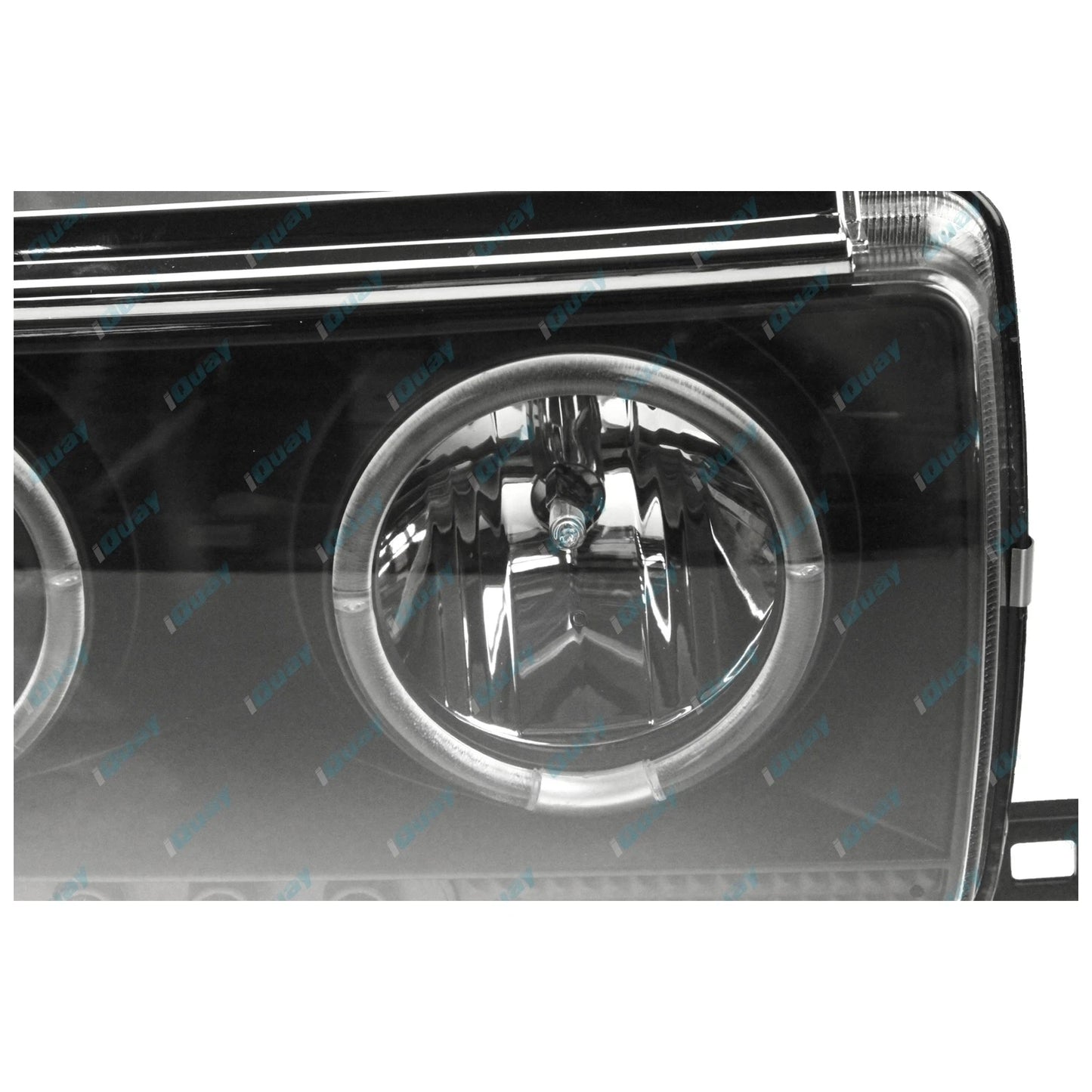 Black Halo Projector Headlights with LED for Landcruiser HZJ80R HDJ80R 1990~1998