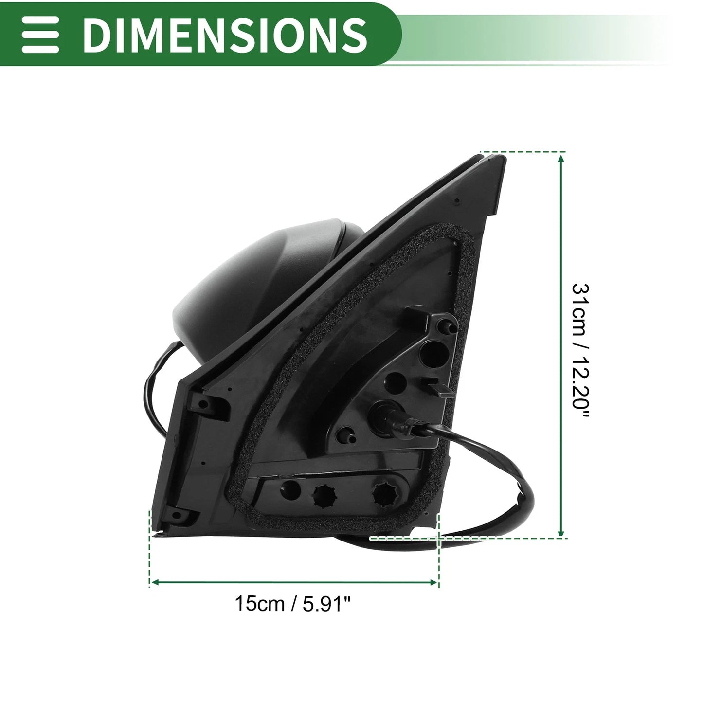 Right Side Door Mirror Replacement for Toyota RAV4 (2019-2023)