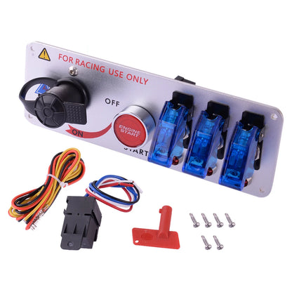 Ignition Switch Panel Engine Start Push Button for Racing Cars