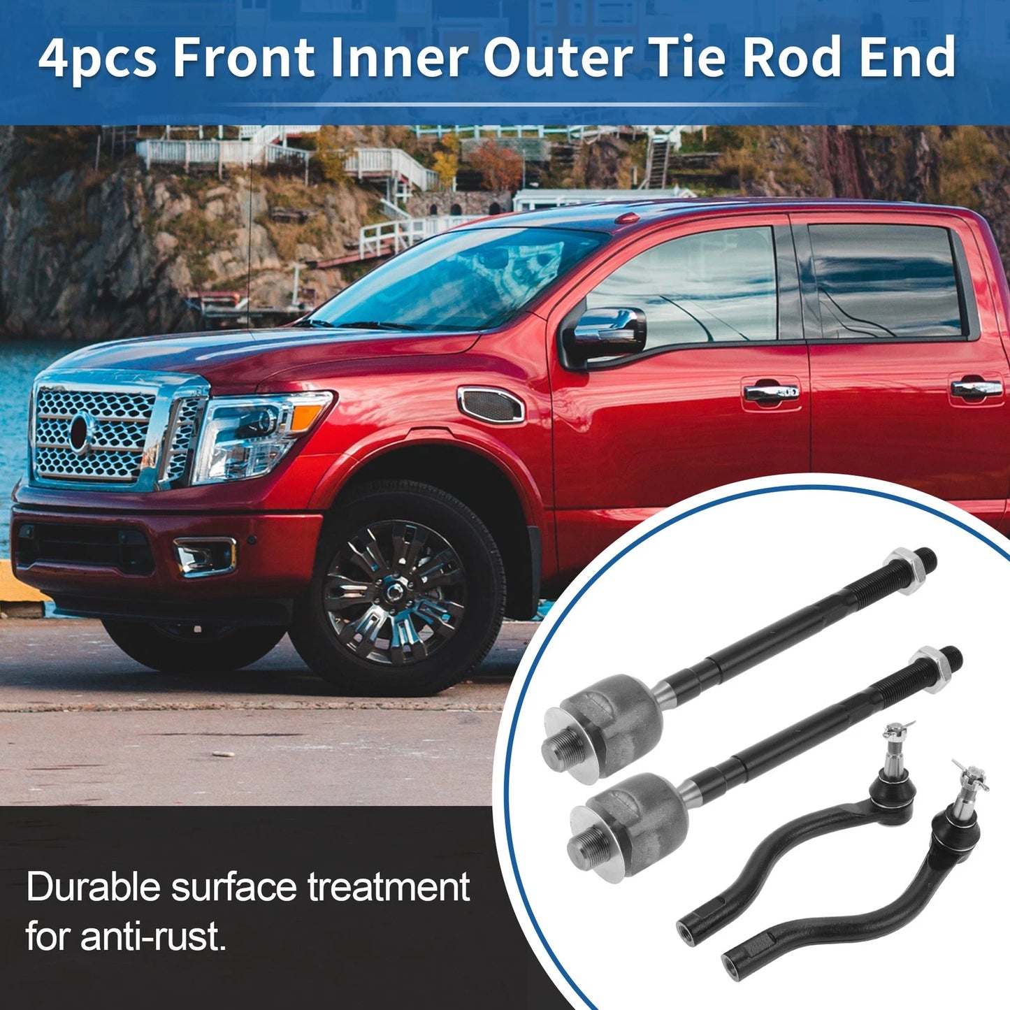 4pcs Tie Rod End Links for Nissan Maxima (2000-2003)