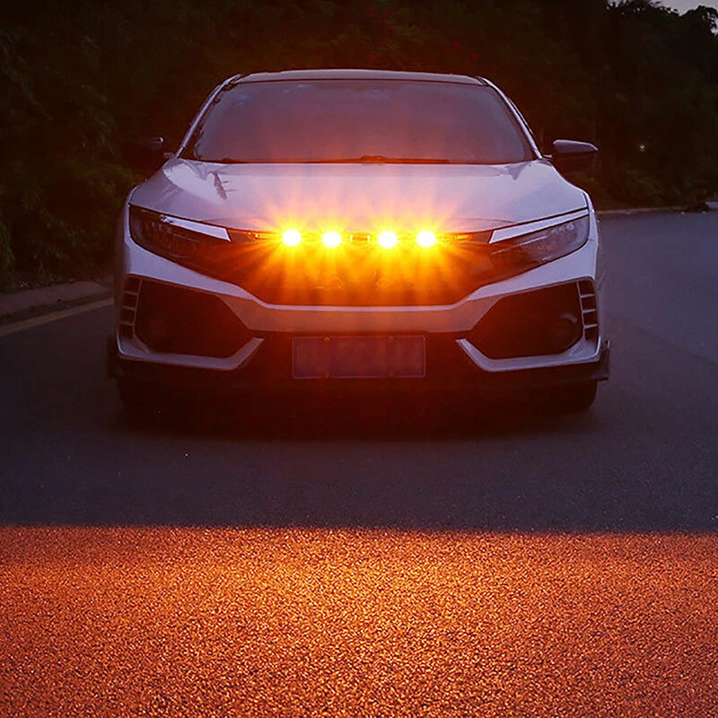Yellow Lens Amber LED Front Grille Running Lights for Ford F150 Raptor (2010-2023)