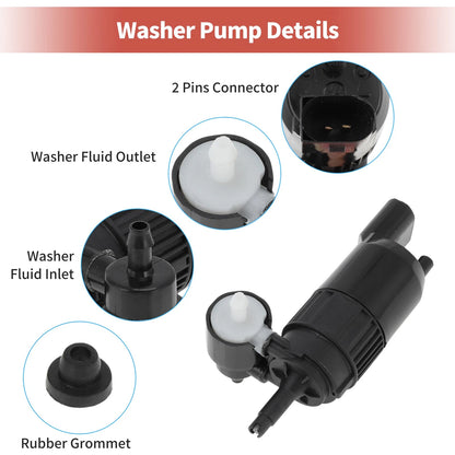 Windshield Washer Pump for Cadillac, Chevy, GMC (2021 - 2024)