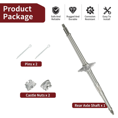 Rear Axle Shaft & Nuts for Honda Sportrax TRX450R/TRX450ER 2004-2014