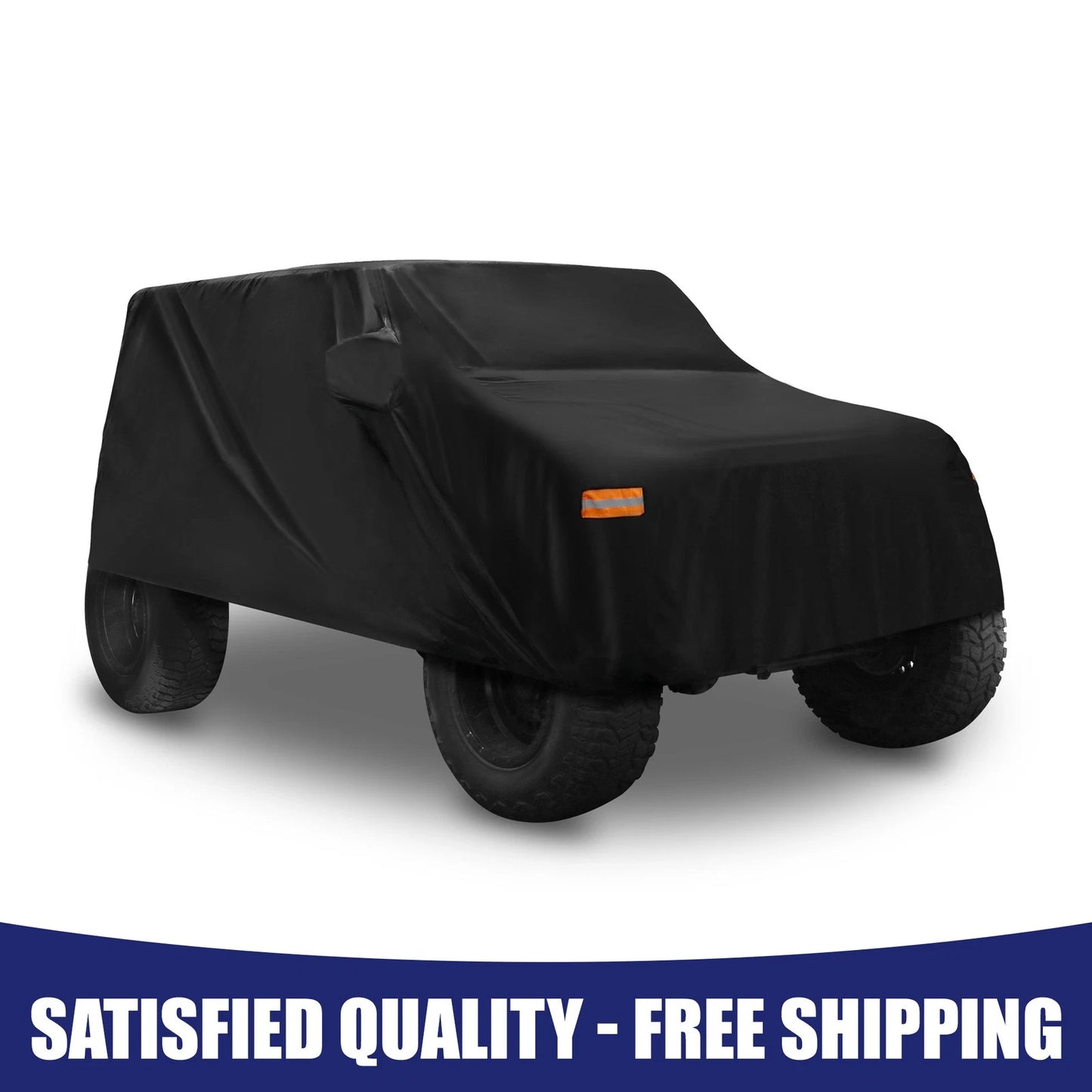 Car Cover with Driver Door Zipper for Jeep Wrangler JK 2 Door (2007-2017)