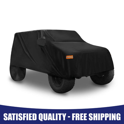 Car Cover with Driver Door Zipper for Jeep Wrangler JK 2 Door (2007-2017)