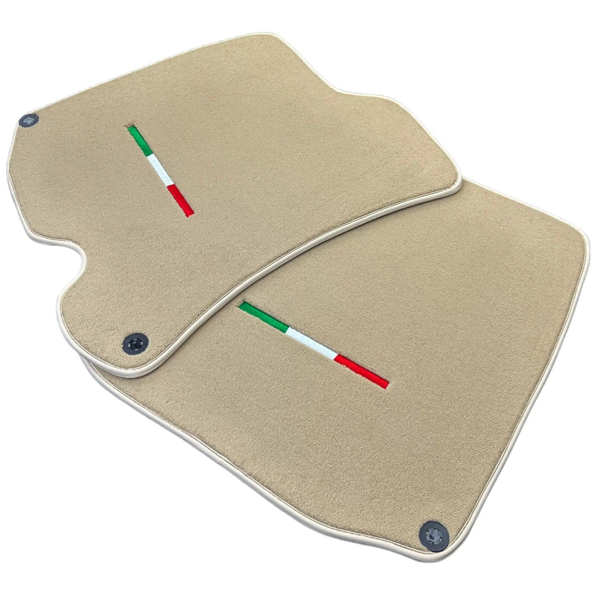 Beige Floor Mats for Ferrari Roma (2021-2024) Italian Edition
