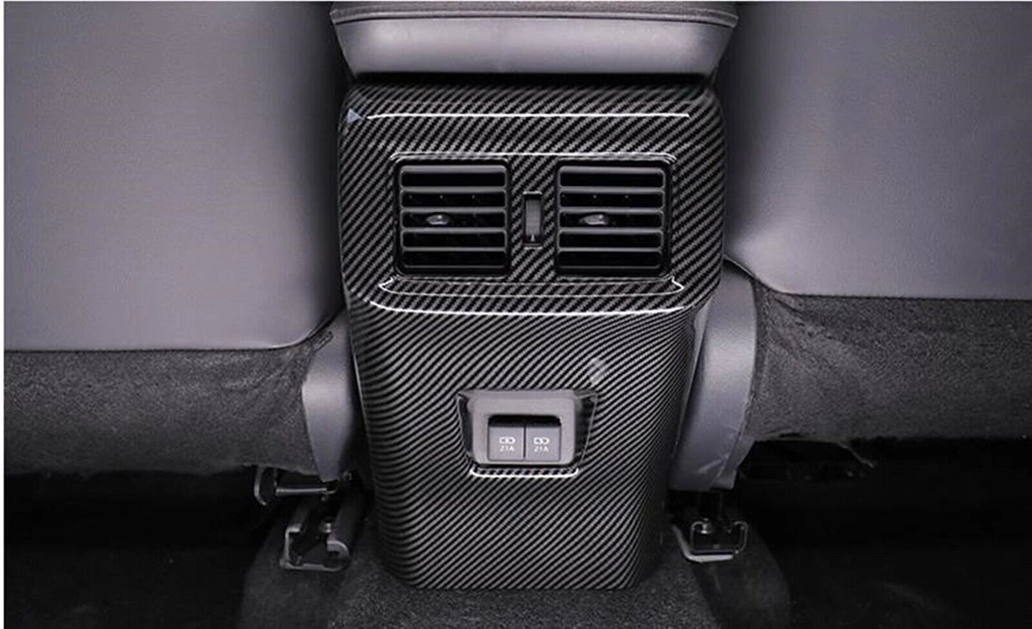 1pc Rear Seat Air Vent Trim for Toyota Rav4 (2019-2023) Carbon