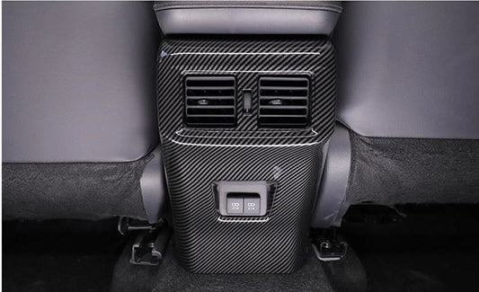 1pc Rear Seat Air Vent Trim for Toyota Rav4 (2019-2023) Carbon