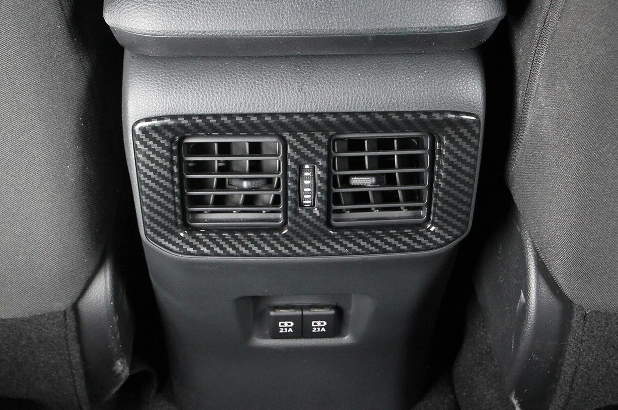Rear Carbon Fiber Air Vent Outlet Cover for 2019-2023 Toyota RAV4