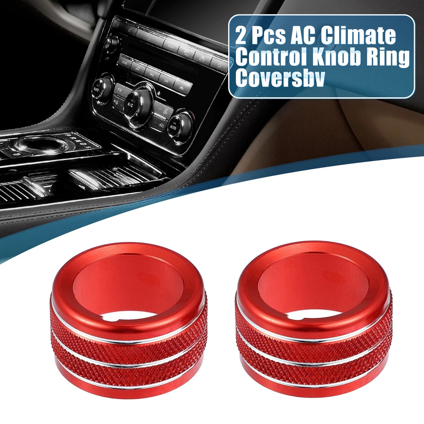 AC Radio Switch Knob Cover Trim for Subaru BRZ, Toyota 86 (2022) -  Red