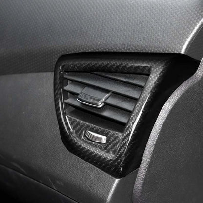 Real Carbon Fiber Dashboard Side Air Vent Cover Trim for Hyundai Veloster 11-17