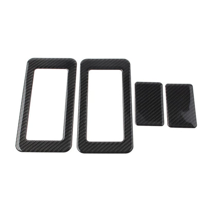 4 x Interior Rear Seat Switch Cover Trim for Jeep Wrangler JK (2011-2017)
