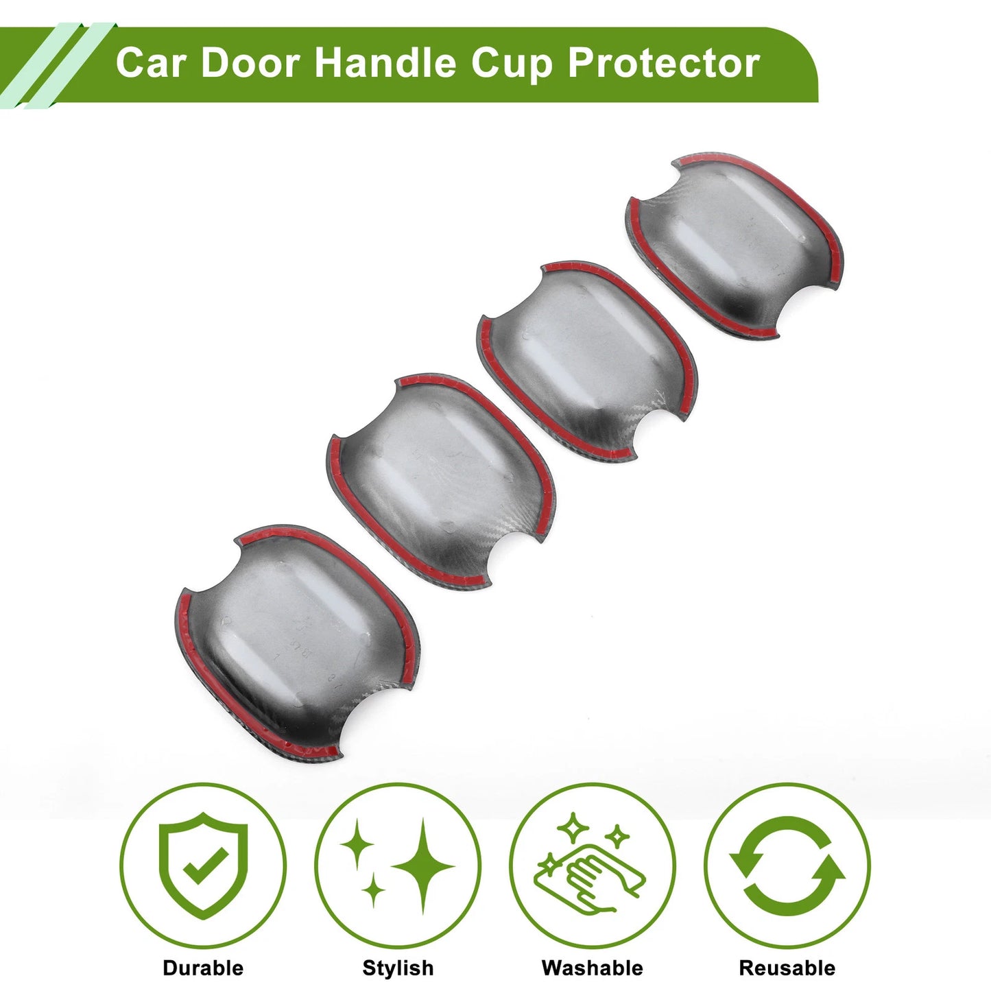 4 x Car Door Handle Cup Protectors for Toyota Highlander, Camry, Avalon