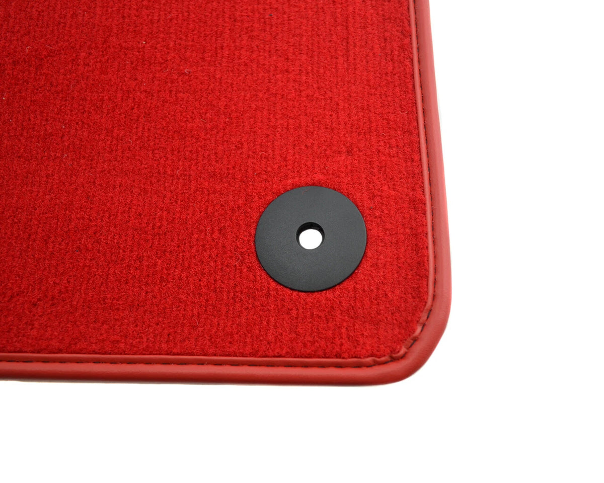 Tailored Red Floor Mats for Bentley Bentayga with Custom Emblem (2016-2023)