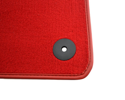 Tailored Red Floor Mats for Bentley Bentayga with Custom Emblem (2016-2023)