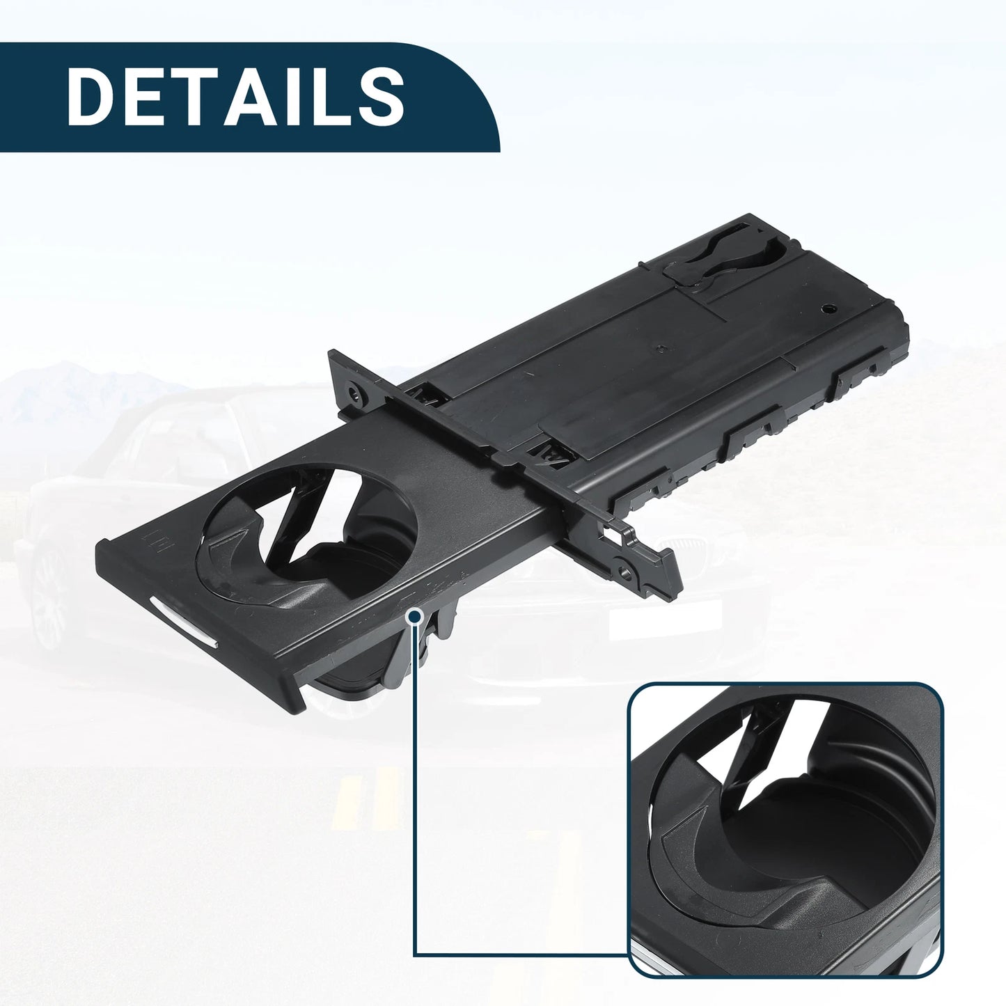 Cup Holder for BMW 325xi 2006 (2006) - Practical Drink Holder in Black