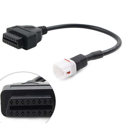 4 Pin to OBD2 Diagnostic Tool Code Reader Adapter Cable for Yamaha Motorcycle