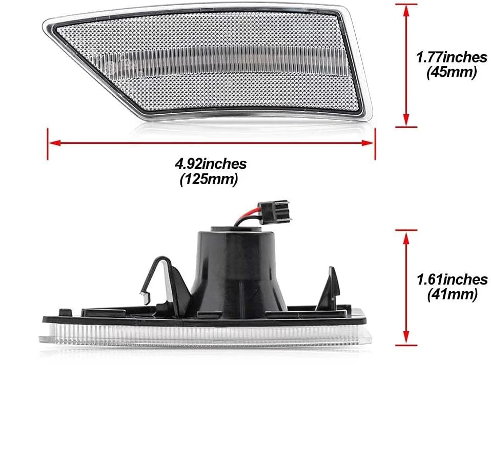 Front Bumper Side Marker Light for Ford Ranger (2019–2023)