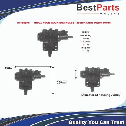 Steering Gear Seal for Toyota HILUX (1985–1988)