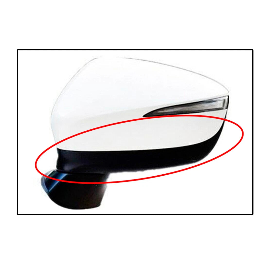 Front Left Side Mirror Lower Cover for Mazda CX-5 (2015-2016) CX-3 (2016-2019)