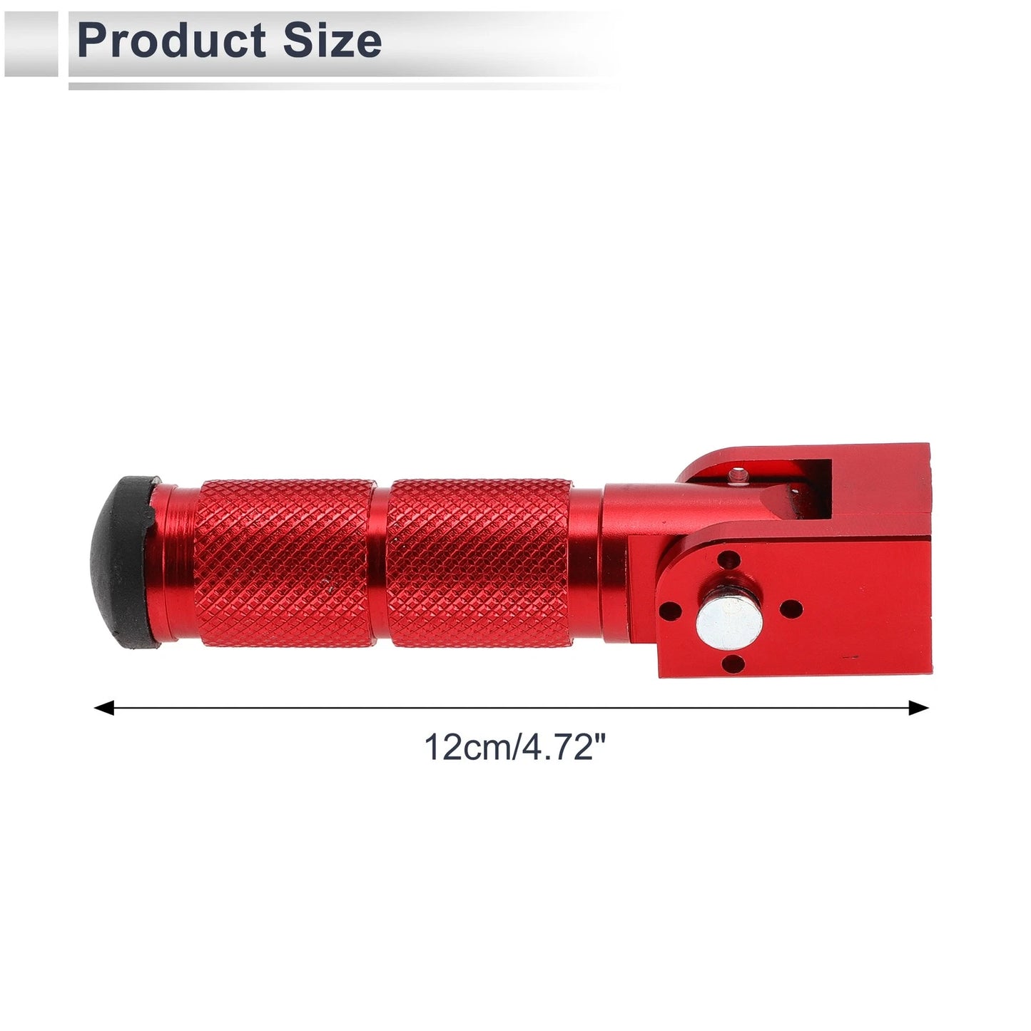 2 x Motorcycle Rear Foot Pegs 90 Degree Aluminum Alloy Red for Motorcycle