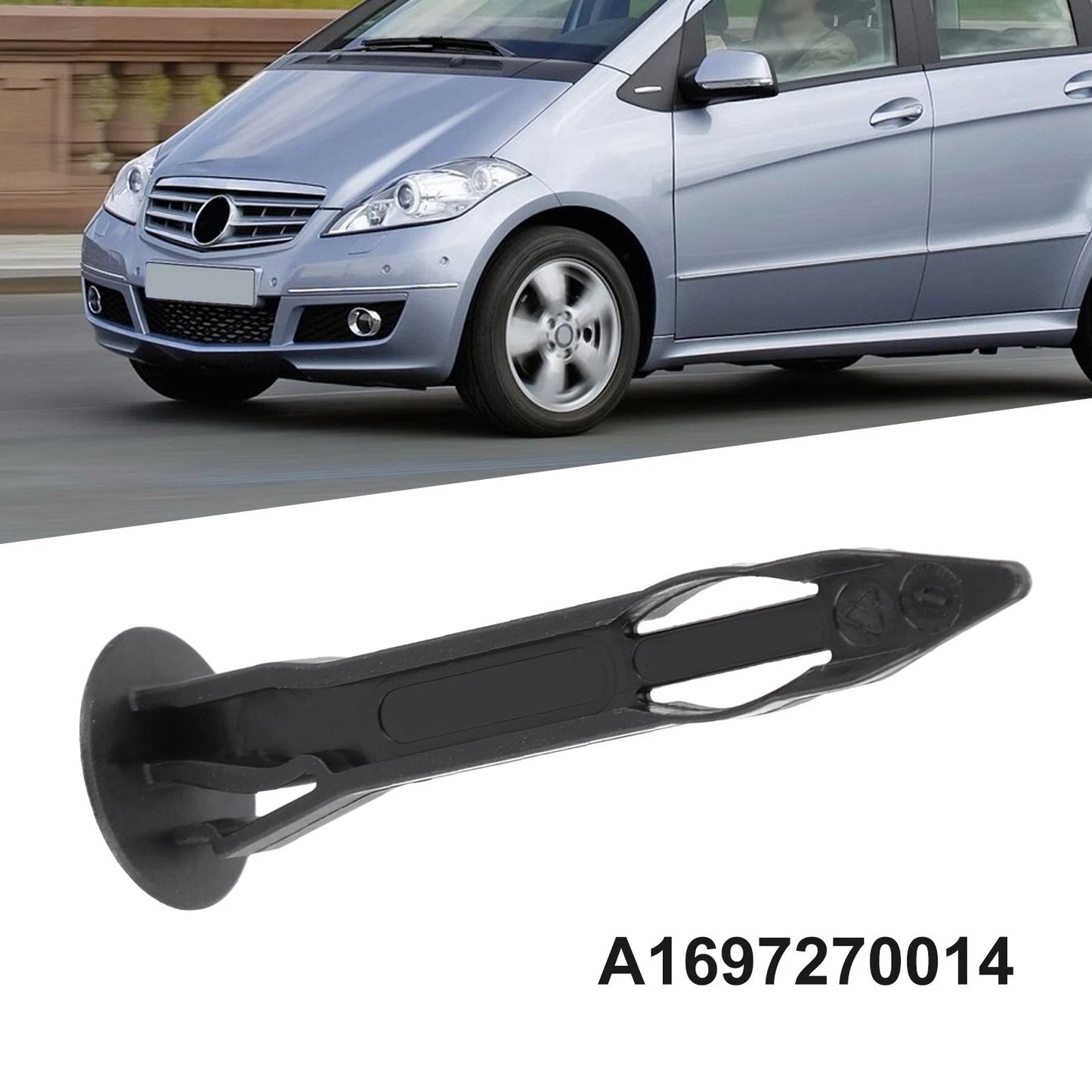 2 x Design Door Card Cover Clip for Mercedes A Class W169 W245 (2004–2012)