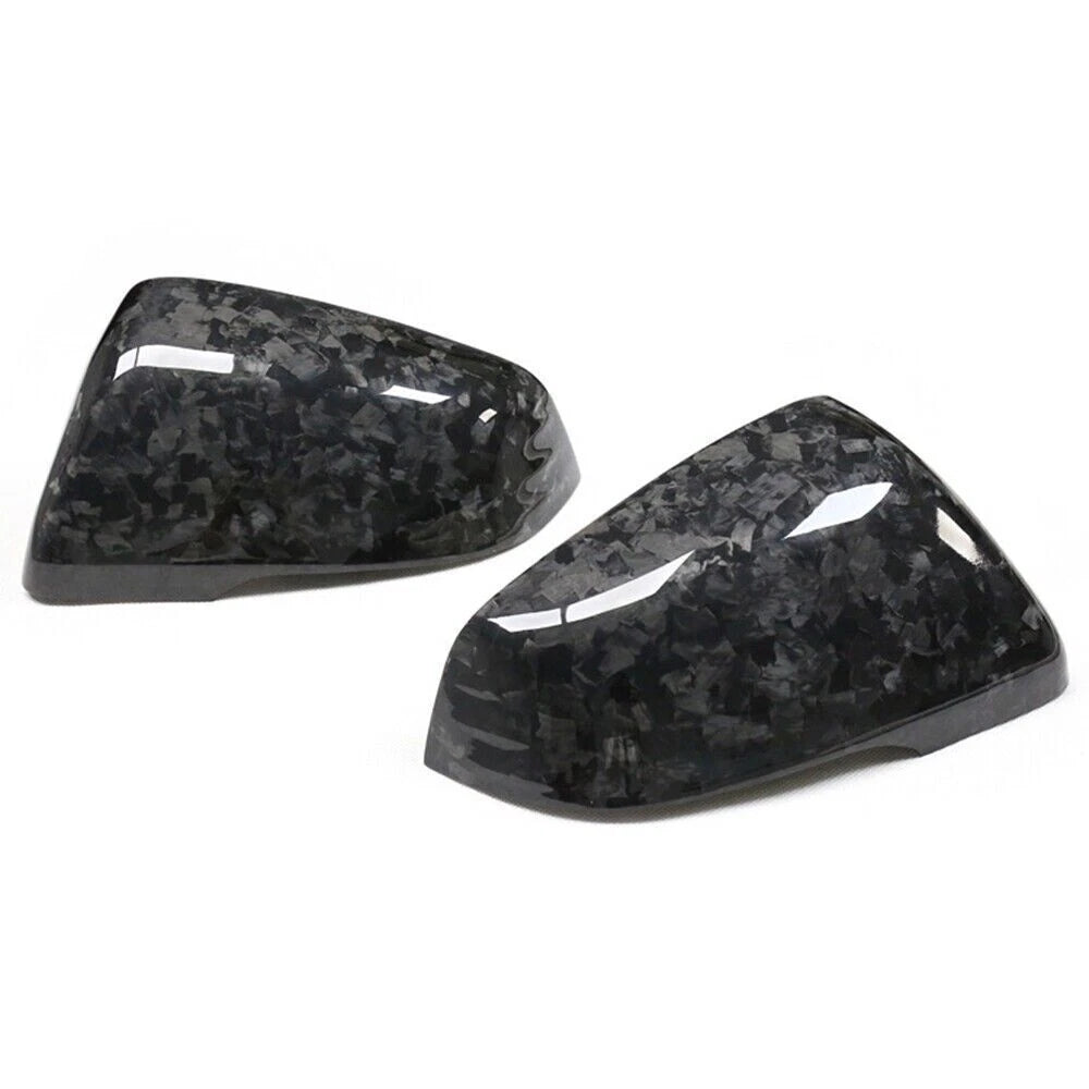 2 x Forged Carbon Rear Side Mirror Covers for Toyota Supra (2018-2020)