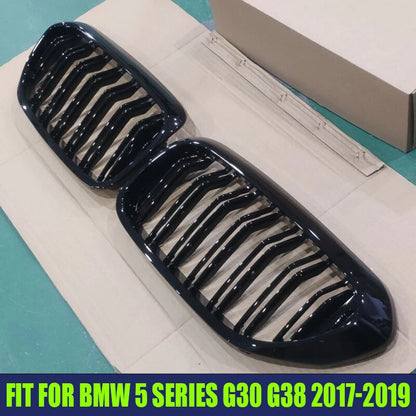 Gloss Black Front Bumper Grill for BMW 5 Series G30 G31 M5 540i 550i (2017-2019)