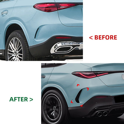 Rear Side Spoiler Covers for Benz GLC Coupe C254 GLC260 300 (2023-2024)