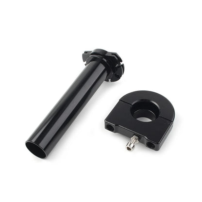 7/8in Turn Twist Throttle Handle Bar Tube for Universal CNC Black