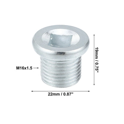 Engine Oil Drain Plug Screw with Seal Ring for Volvo 260